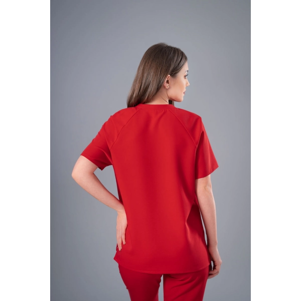 Bluză medicală roșie de damă Jex-Blake