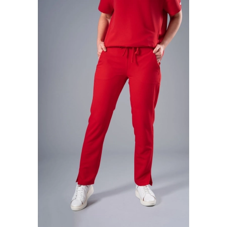 Pantaloni medicali roșii de damă Jex-Blake