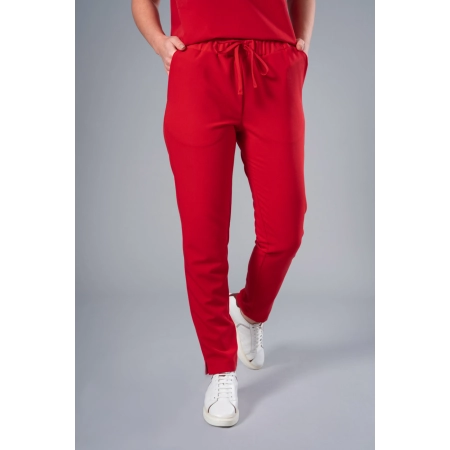 Pantaloni medicali roșii de damă Crumpler