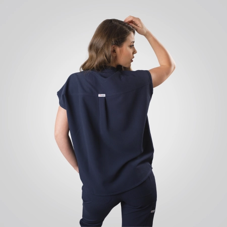 Bluză medicală bleumarin de damă Picotte
