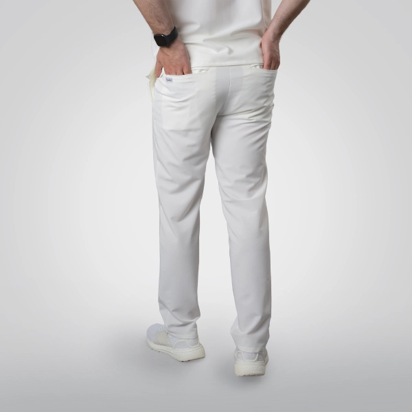 Pantaloni medicali albi bărbați Osler