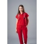 Bluză medicală roșie de damă Chieu thumbnail