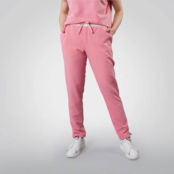 Pantaloni medicali roz de damă Crumpler