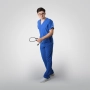 Costum medical albastru bărbați Aranzi thumbnail