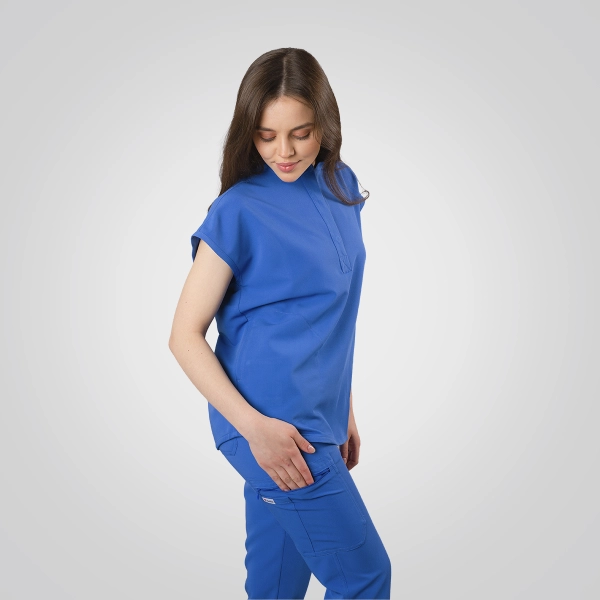 Costum medical albastru de damă Picotte