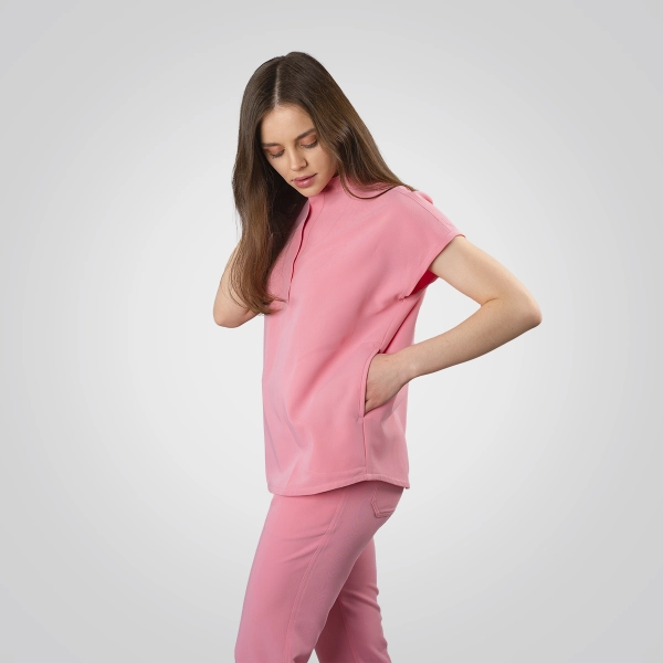 Costum medical roz de damă Picotte