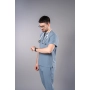 Costum medical bleu bărbați Obi thumbnail