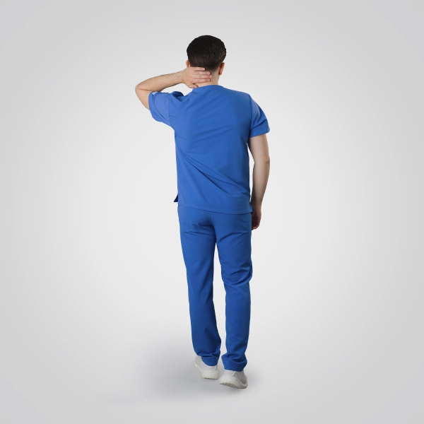 Costum medical albastru bărbați Osler