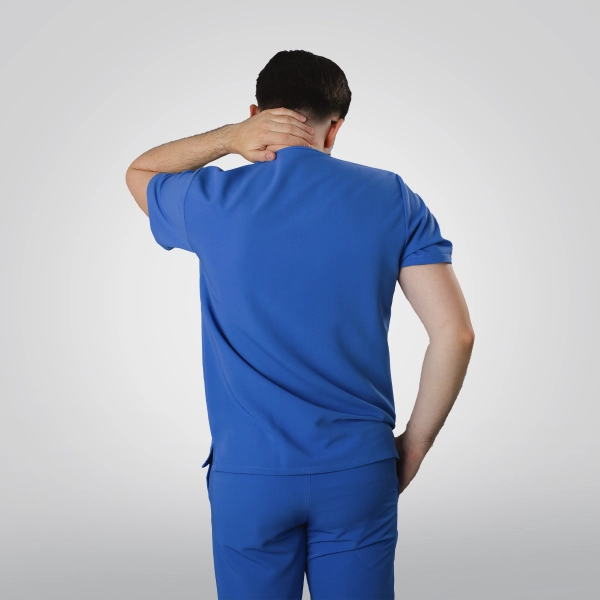 Bluză medicală albastră bărbați Osler