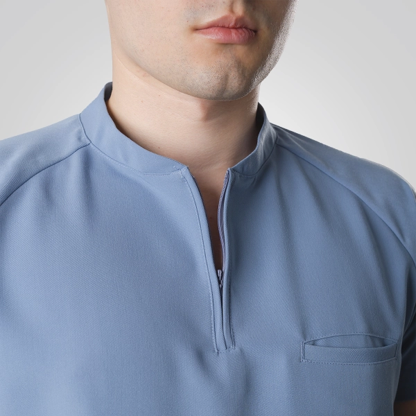 Bluză medicală bleu bărbați Hunter