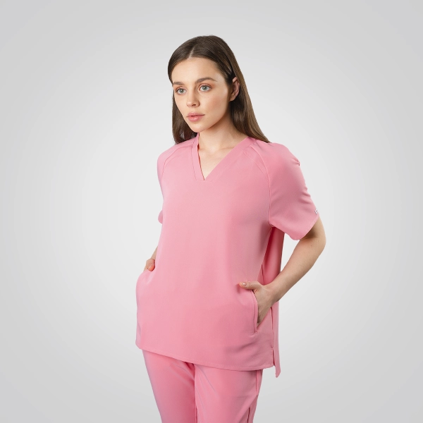 Bluză medicală roz de damă Jex-Blake