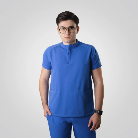 Bluză medicală albastră bărbați Harvey