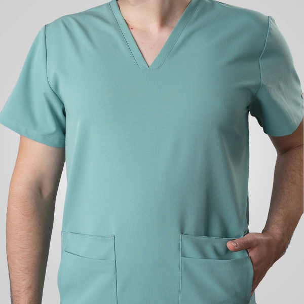 Bluză medicală verde bărbați Aranzi