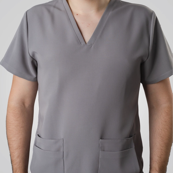 Bluză medicală gri bărbați Aranzi