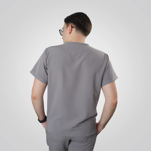 Bluză medicală gri bărbați Aranzi
