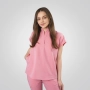 Bluză medicală roz de damă Picotte thumbnail