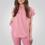Bluză medicală roz de damă Picotte thumbnail