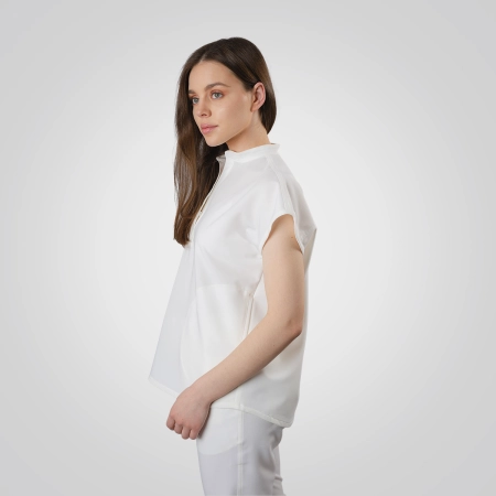 Bluză medicală albă de damă Picotte