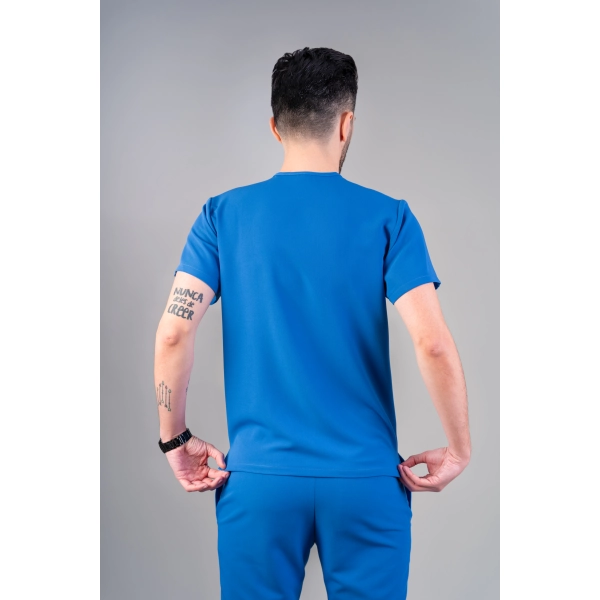 Bluză medicală albastră bărbați Hooke