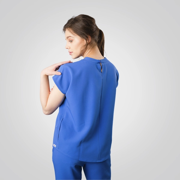 Bluză medicală albastră de damă Crumpler