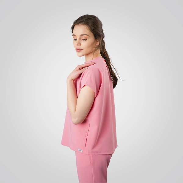 Bluză medicală roz de damă Crumpler