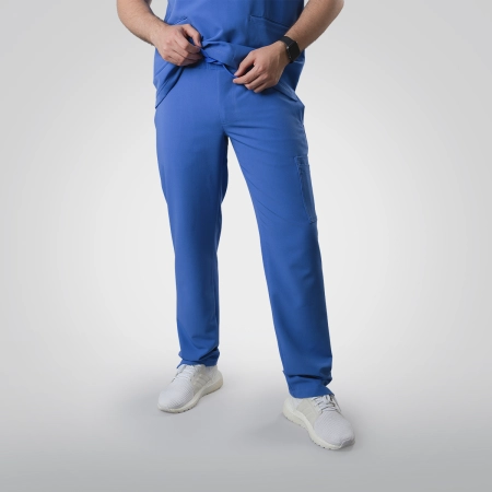 Pantaloni medicali albaștri bărbați Harvey