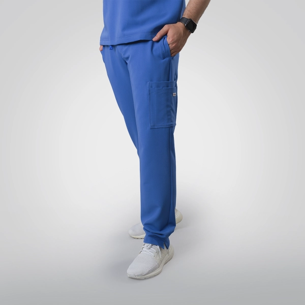 Pantaloni medicali albaștri bărbați Harvey