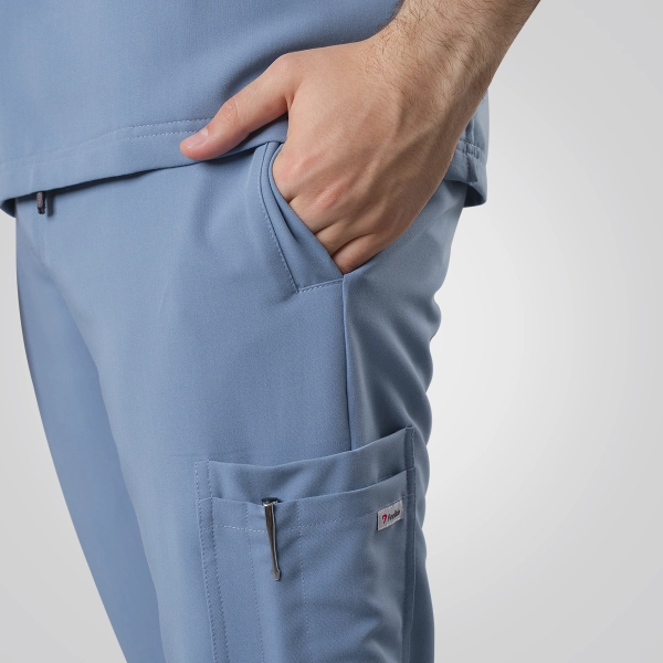 Pantaloni medicali bleu bărbați Harvey