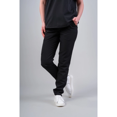 Pantaloni medicali negri de damă Picotte