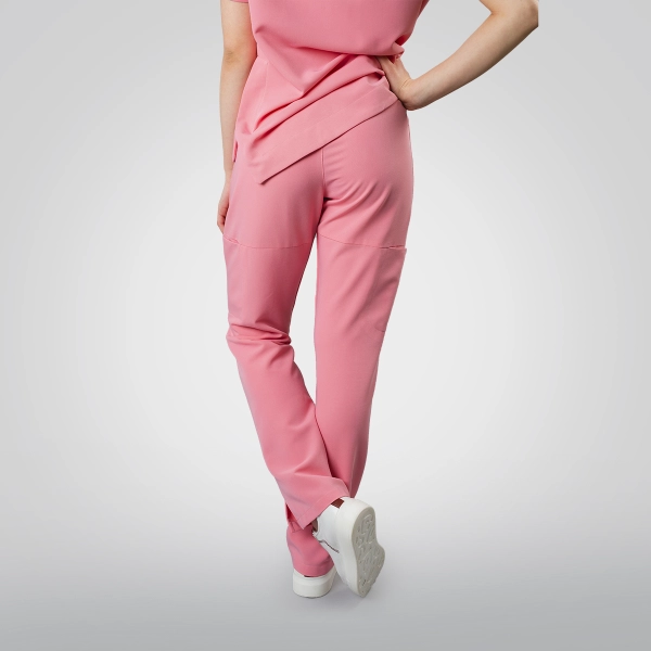 Pantaloni medicali roz de damă Cutzarida