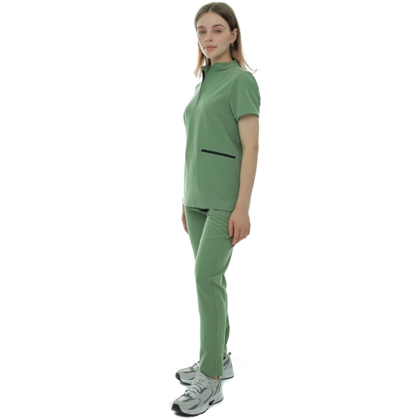 Costum medical verde de damă Elion
