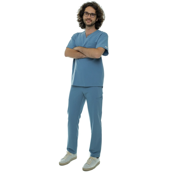 Costum medical bleu bărbați Hess