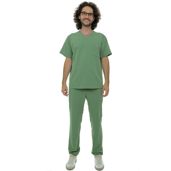 Costum medical verde bărbați Hess