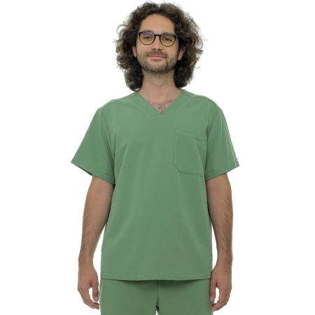Bluză medicală verde bărbați Hess
