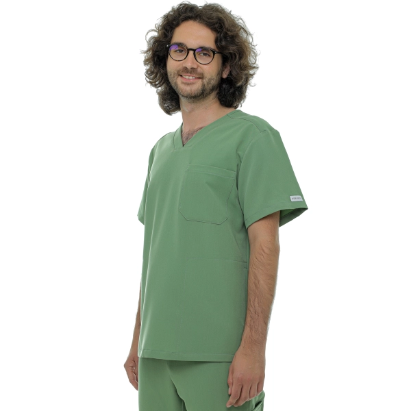 Bluză medicală verde bărbați Hess
