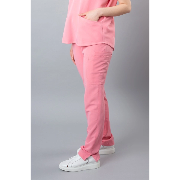 Pantaloni medicali roz de damă Chieu