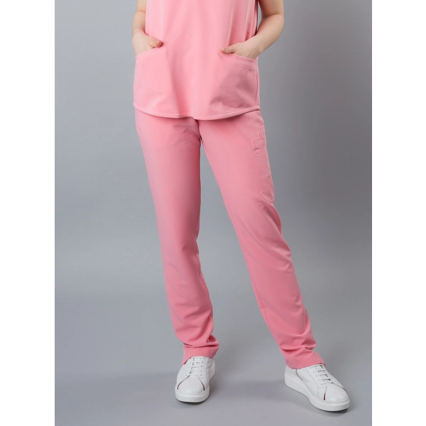 Pantaloni medicali roz de damă Chieu