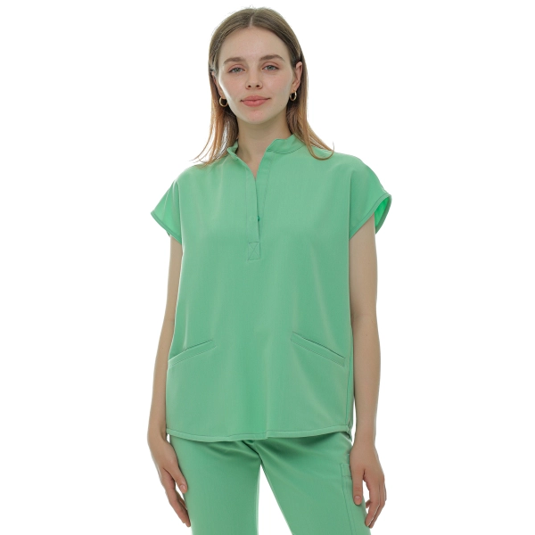 Bluză medicală verde crud de damă Chieu