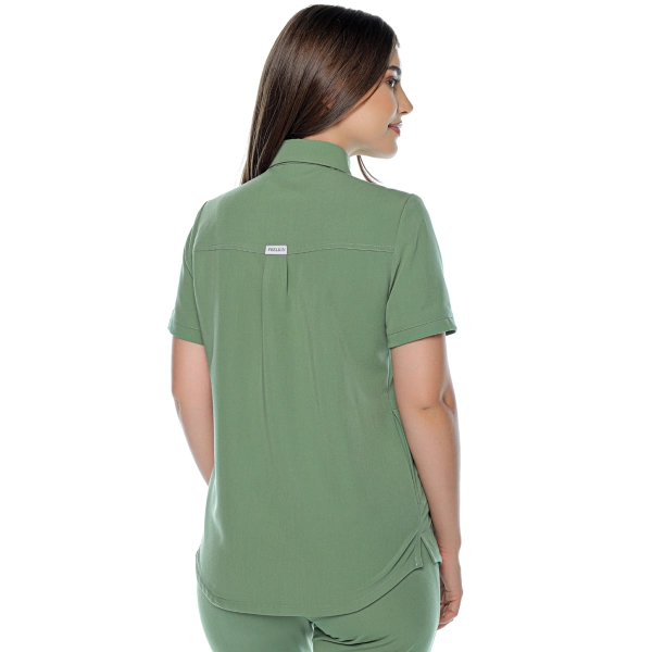 Bluză medicală verde de damă Aslan