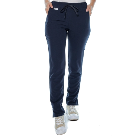 Pantaloni medicali bleumarin de damă Aslan