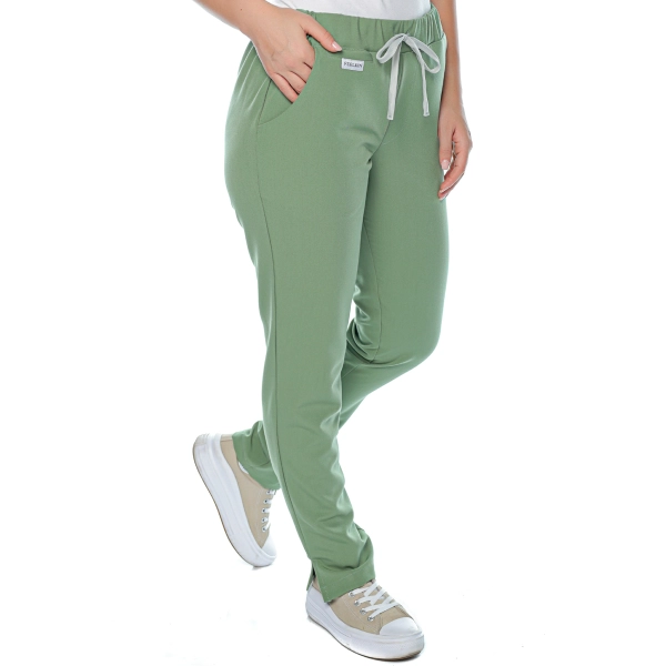 Pantaloni medicali verzi de damă Aslan