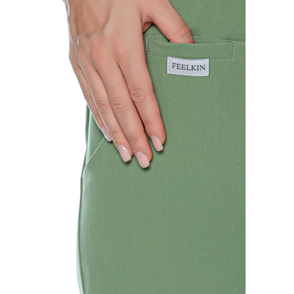 Pantaloni medicali verzi de damă Aslan