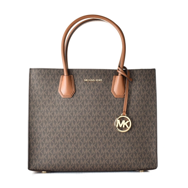 Geanta Michael Kors Mercer Large 35T2GM9S3B-BROWN, 32 x 26 x 13, Maro