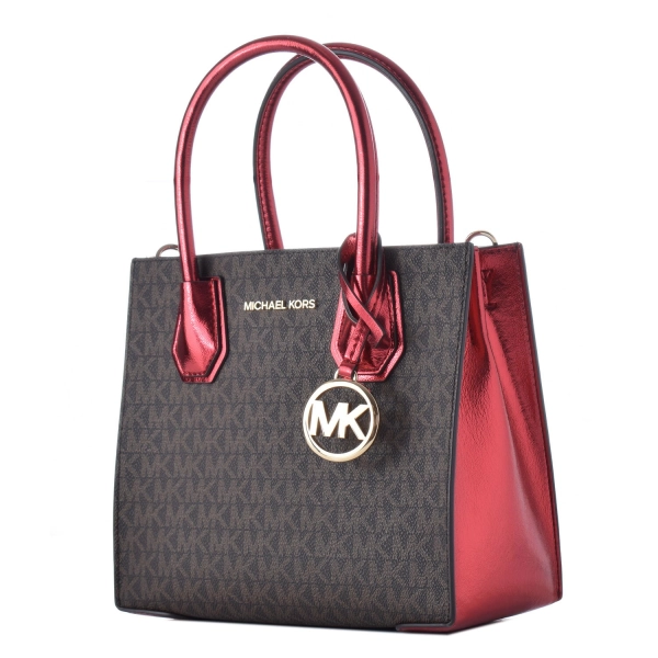 Geanta Michael Kors Mercer 35H3GM9M2B-CRIMSON, 22 x 21 x 10, Maro