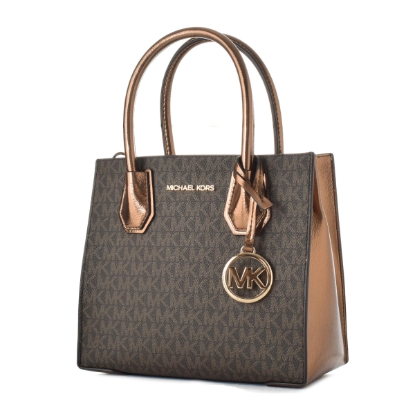 Geanta Michael Kors Mercer 35H3GM9M2B-MOCHA, 22 x 21 x 10, Maro