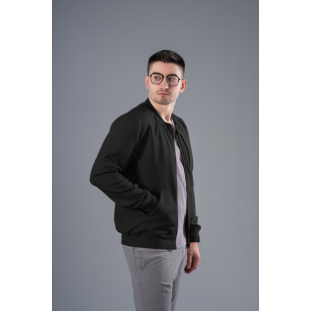 Jachetă Bomber neagră medicală bărbați