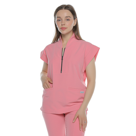 Bluză medicală roz de damă Blackwell