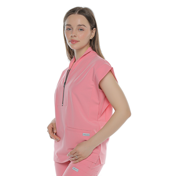 Bluză medicală roz de damă Blackwell