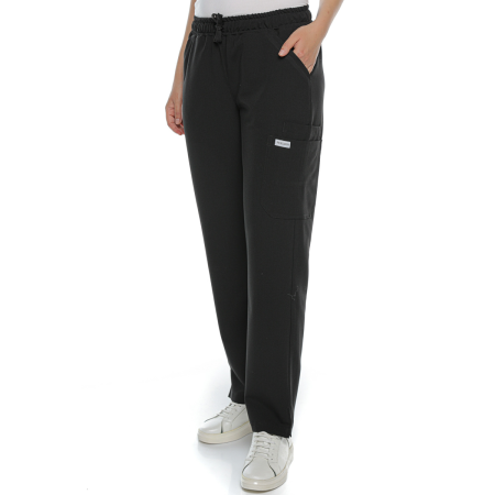 Pantaloni medicali negri de damă Blackwell