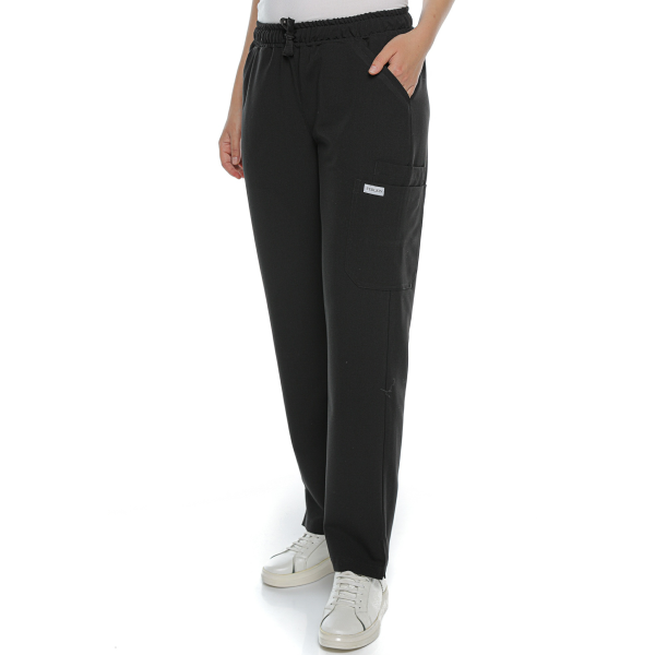 Pantaloni medicali negri de damă Blackwell